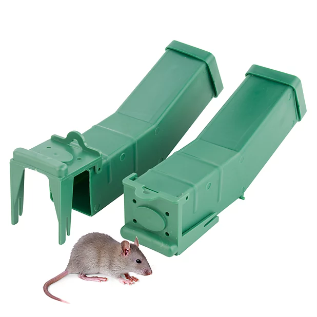 A rocker style catch and release mouse trap
